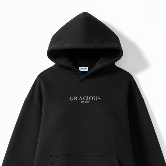 Gracious Oversized Hoodie - Black