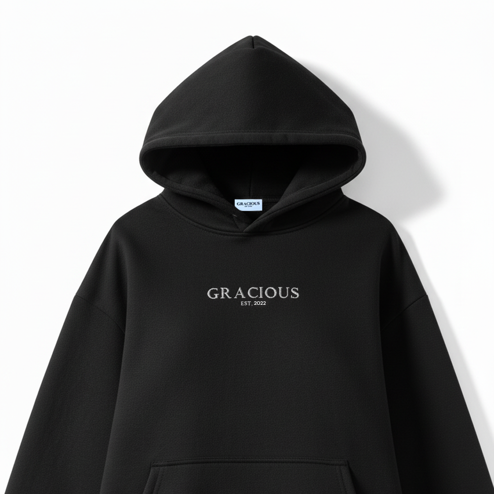 Gracious Oversized Hoodie - Black