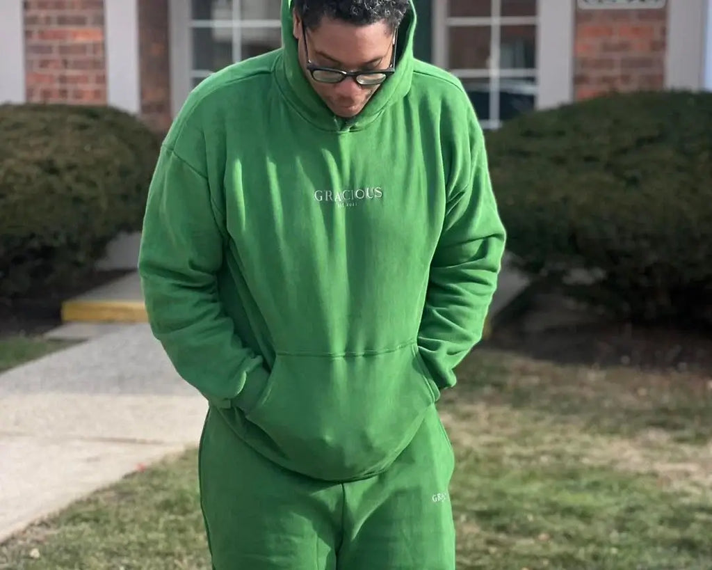 Gracious Oversized Hoodie & Jogger Set (Green)