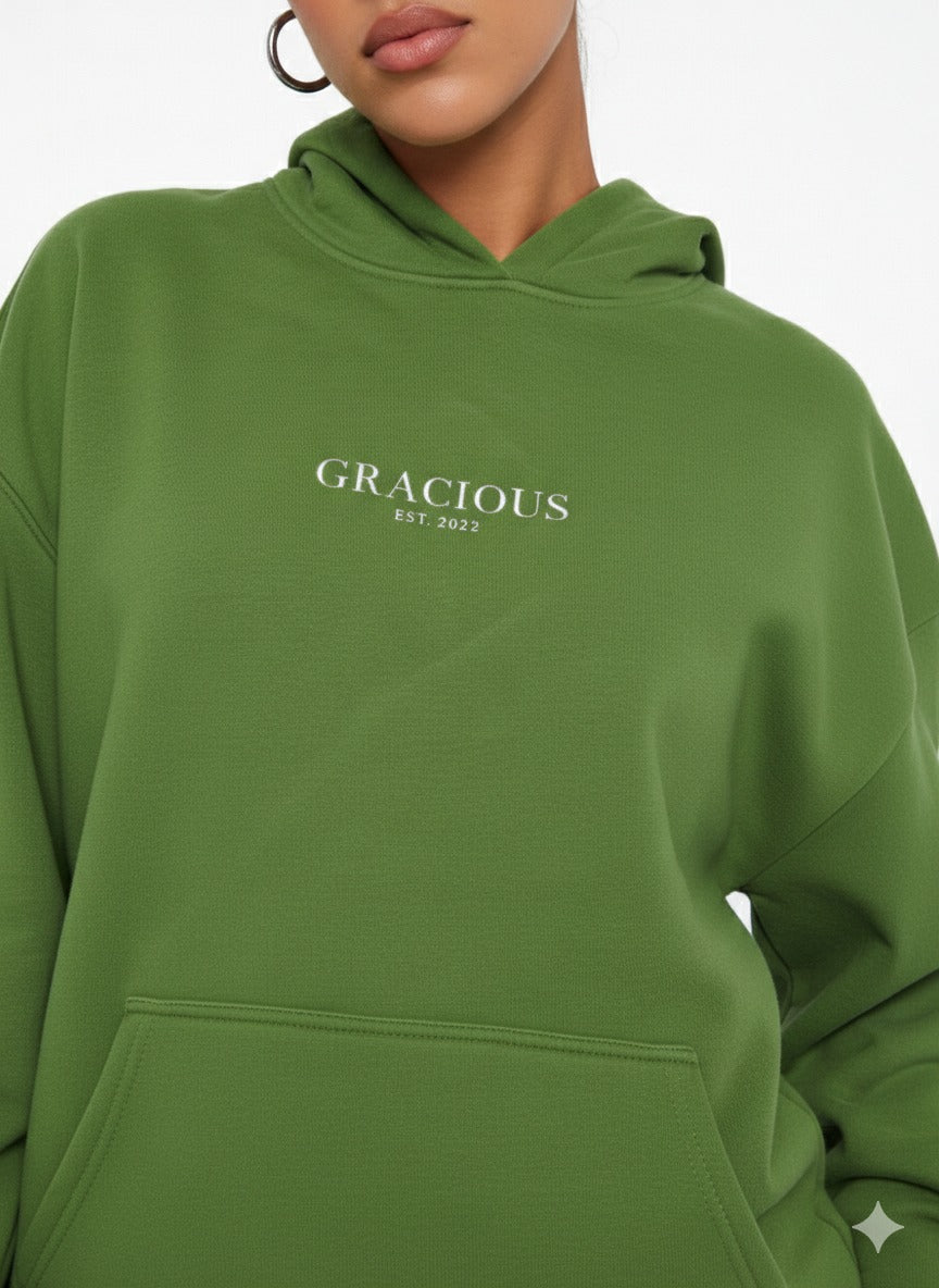 Gracious Oversized Hoodies - Green