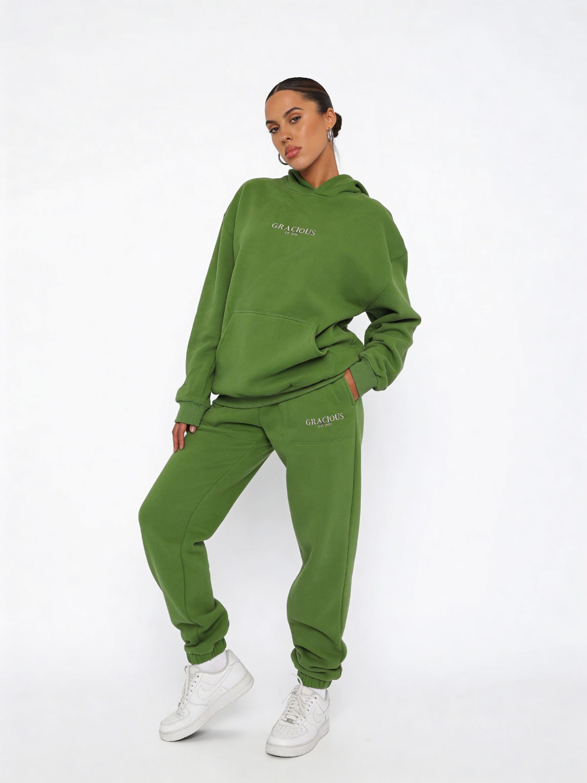 Gracious Oversized Hoodies - Green