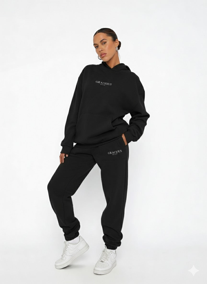 Gracious Oversized Hoodie - Black